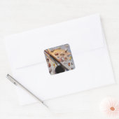 Sticker Carré Baguette et mouches (Enveloppe)