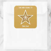 Sticker Carré Baguette "Gold" Star (Sac)