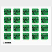 Sticker Carré Baguettes de ski Big White Canada (Feuille)