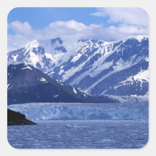 Sticker Carré Baie de Disenchantment et glacier Hubbard,