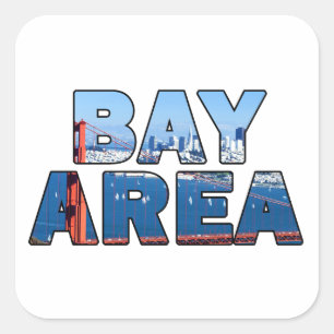 Sticker Carré Baie de San Francisco