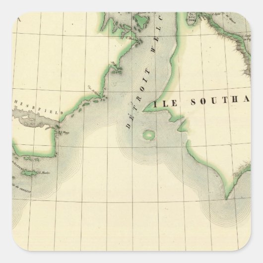 Sticker Carré Baie d'Hudson 17 (Devant)