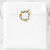 Sticker Carré Baigne de mariage bohème Cactus (Sac)