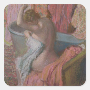 Sticker Carré Baigneur d'Edgar Degas  