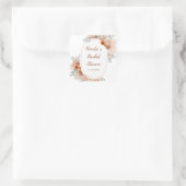 Sticker Carré Baigneuse Bohème Chic Fête de Mariage (Sac)