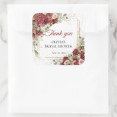 Sticker Carré Baignez dans l'eau rose et rouge des roses de Baby (Sac)