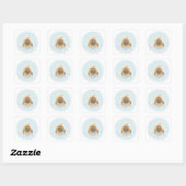 Sticker Carré Bain moussant (Feuille)