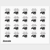 Sticker Carré baiser My Honey Badger (Feuille)