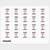 Sticker Carré Baking Is My Love Language - Funny Baker (Feuille)