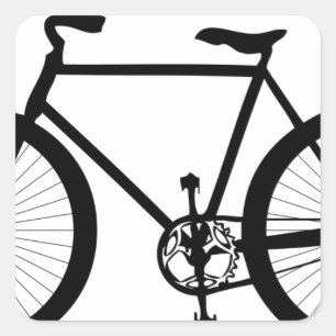 Sticker Carré Balade de vélo de loisirs sportifs destinée