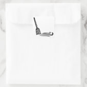 Sticker Carré Balayage - Balayage propre (Sac)