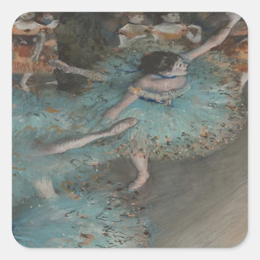 Sticker Carré Balayage de la danseuse par Degas (Devant)