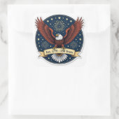 Sticker Carré Bald eagle America 250th artwork  (Sac)