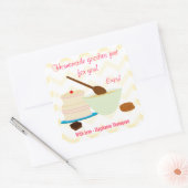 Sticker Carré Balise cadeau de bonbons maison (Enveloppe)