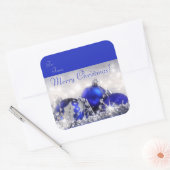 Sticker Carré Balise cadeau de Noël Joyeux (Enveloppe)