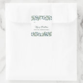 Sticker Carré Balise cadeau de Noël Pine Eucalyptus Foliage (Sac)