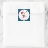 Sticker Carré Balise cadeau de Noël pour les enfants (Sac)