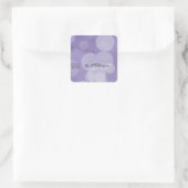 Sticker Carré Balise cadeau Purple Bokeh (Sac)