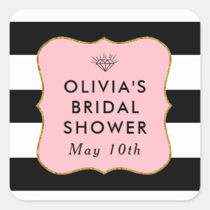 Sticker Carré Balise d'or, Balise d'or, Favoris rose