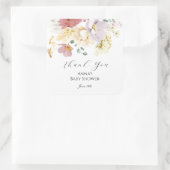 Sticker Carré Balise Fleurs roses préférées (Sac)