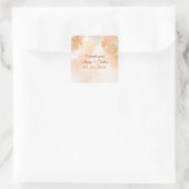 Sticker Carré Balises auto-collantes du mariage de brouillard d' (Sac)