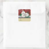 Sticker Carré Balises cadeaux Silver Trio (Sac)