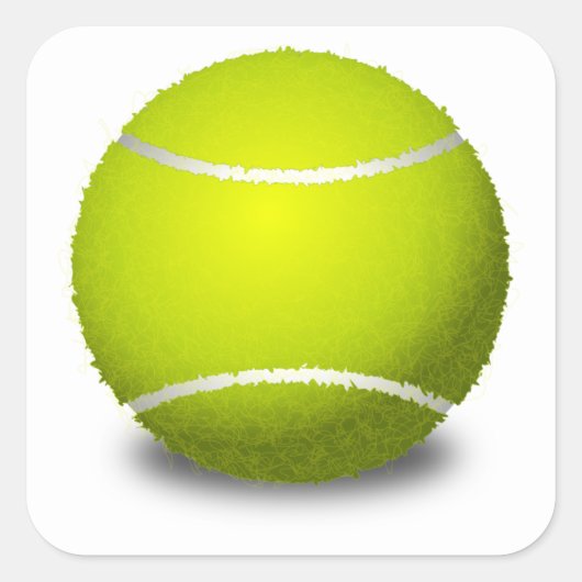 Sticker Carré Ball de tennis (Devant)