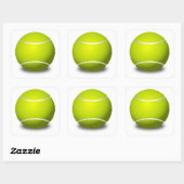 Sticker Carré Ball de tennis (Feuille)