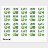 Sticker Carré Ball de tennis (Feuille)