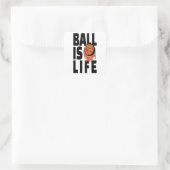 Sticker Carré Ball Is Life (Sac)