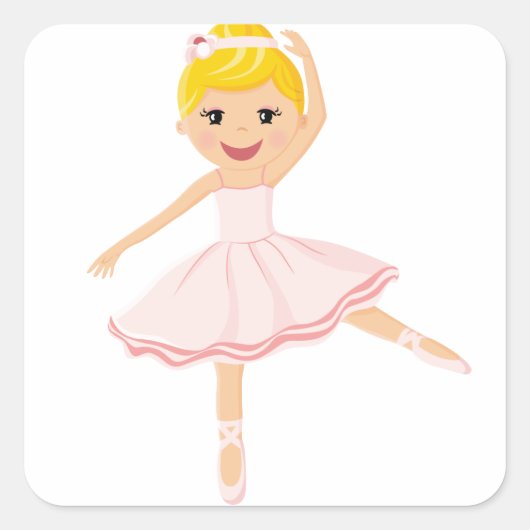 Sticker Carré Ballerina blond (Devant)