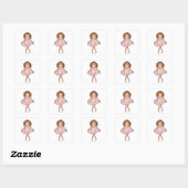 Sticker Carré Ballerine (Feuille)