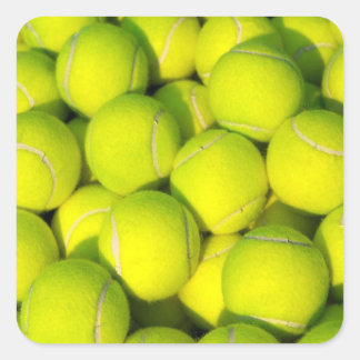 Sticker Carré Balles de tennis