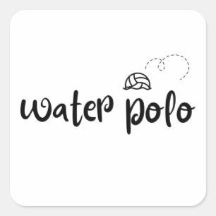 Sticker Carré Ballon de water-polo
