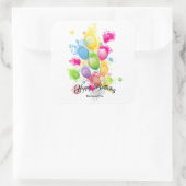 Sticker Carré Ballons d'anniversaire (Sac)