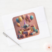 Sticker Carré Balloons jolies oeuvres (Enveloppe)