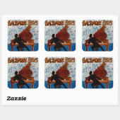 Sticker Carré Baltimore Blues (Feuille)