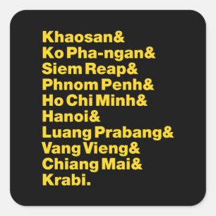 Sticker Carré Banana Pancake Trail / Circuit