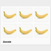 Sticker Carré Banane (Feuille)
