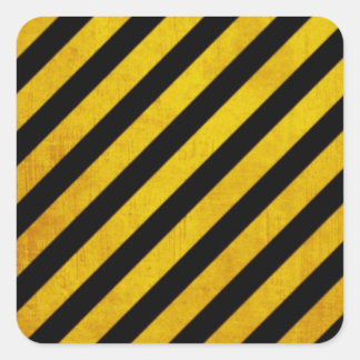 Sticker Carré Bande de danger de broyage