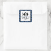 Sticker Carré Bande extraterrestre, Anniversaire (Sac)