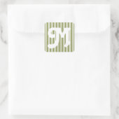 Sticker Carré Bande Safari verte (Sac)