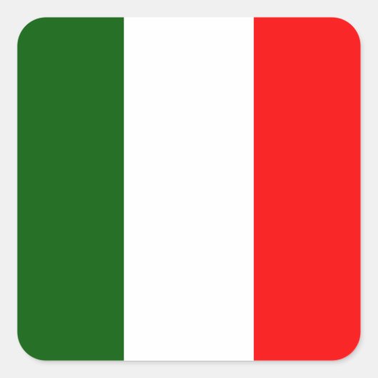 Sticker Carré Bandeira da Itália (Devant)