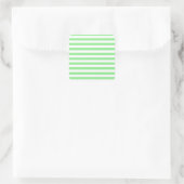 Sticker Carré Bandes fines - Blanc et Vert clair (Sac)