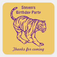 Bandes pourpres Sauvage Chat Tiger Anniversaire Me