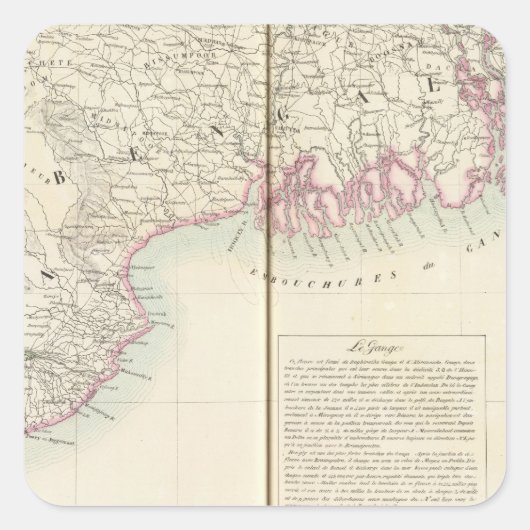 Sticker Carré Bangladesh 95 (Devant)