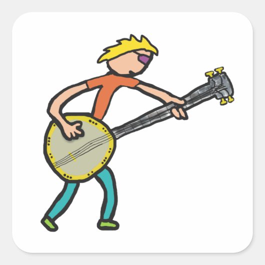 Sticker Carré Banjo (Devant)