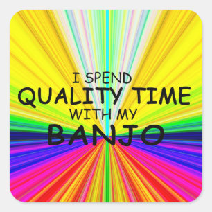 Sticker Carré Banjo Time Quality