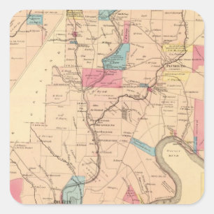 Sticker Carré Banlieue noire de Cornplanter