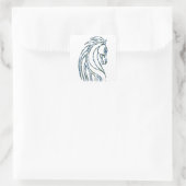 Sticker Carré Bannière du Rohan Kings Hall (Sac)